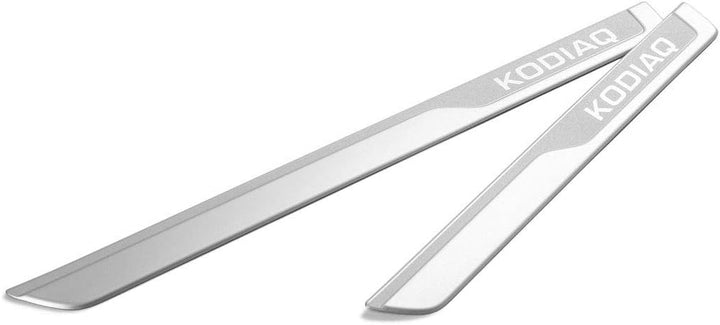 Skoda 565071303B Einstiegsleisten Set Aluminium 4x Leisten v+h mit KODIAQ Schriftzug