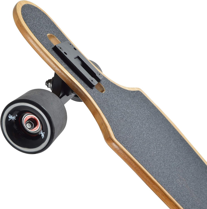 Apollo Longboard, Komplettboard mit Deck aus Bambus & Fiberglas, High-End Board mit ABEC 9 Kugellage