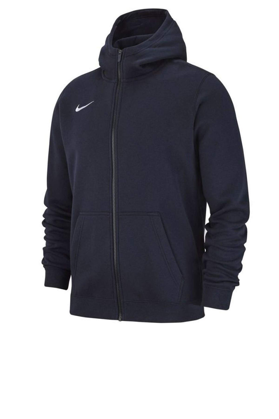Nike Kinder Sweatshirt Team Club Full Zip Kapuzenjacke,Blau (Obsidian/football White), S 11 Jahre Bl