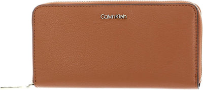 Calvin Klein Damen , Leder , Sportswear Reisezubehr-Reisebrieftasche, braun, Einheitsgrösse