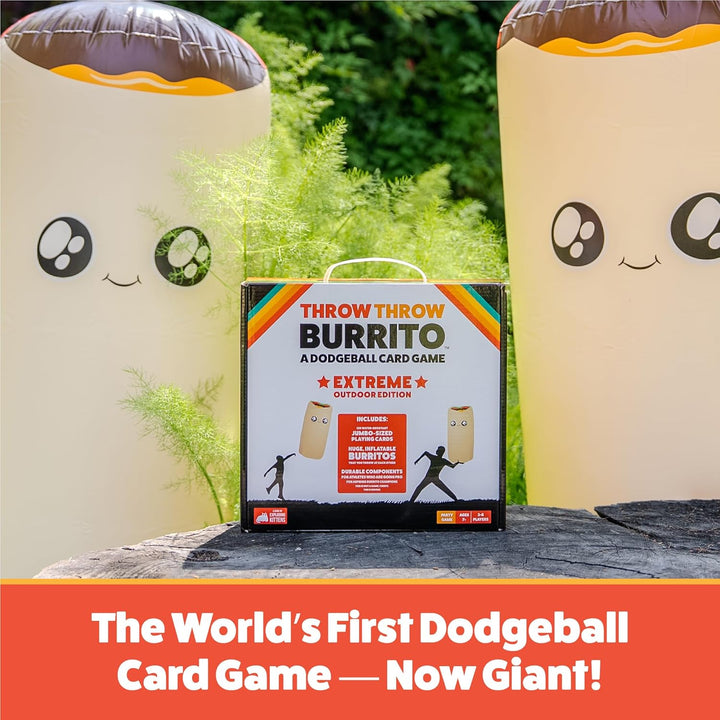 Asmodee | Throw Throw Burrito Extreme Outdoor-Edition | Partyspiel | Kartenspiel | 2-6 Spieler | Ab