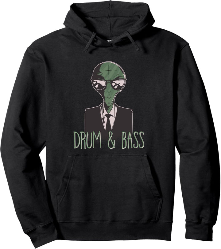 Drum And Bass Alien DnB DJ Pullover Hoodie