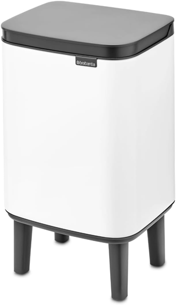 Brabantia - Mülleimer Bo Hi 4L mit Soft-Close-Deckel, herausnehmbarem Inneneimer und Transportgriff