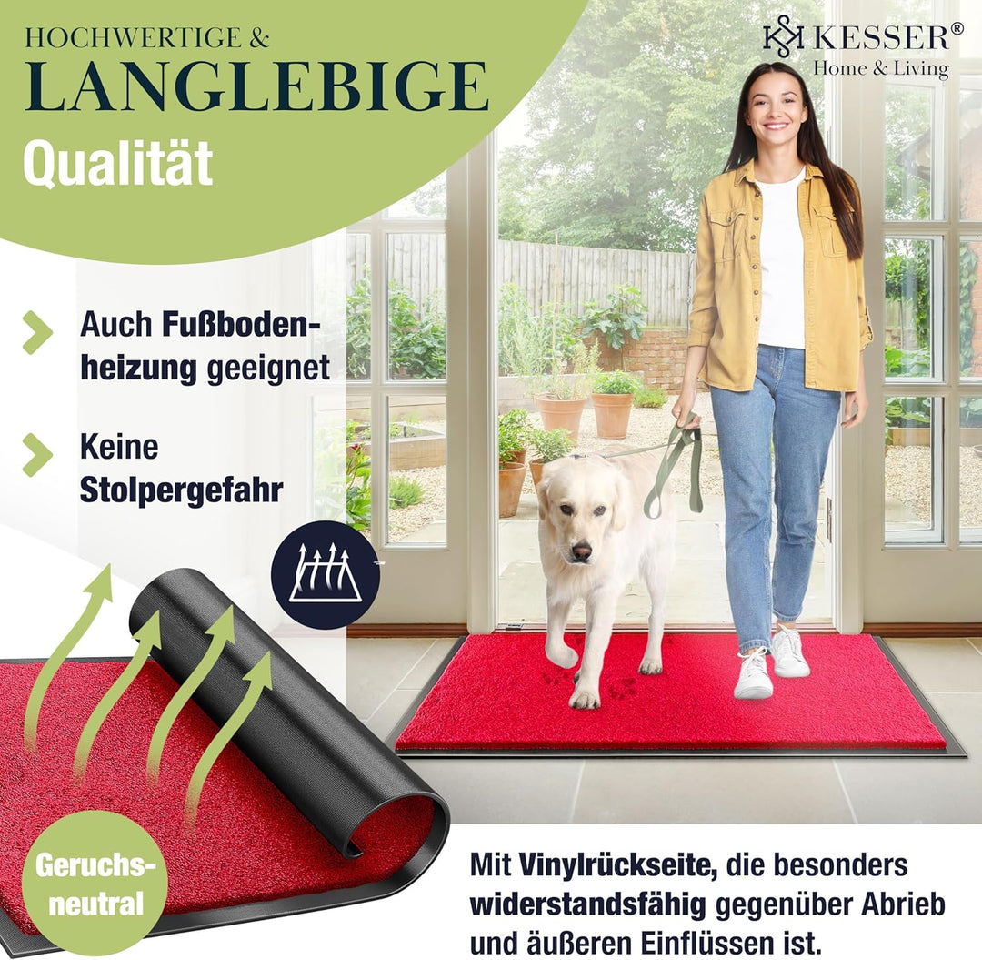 KESSER Schmutzfangmatte, Profi Fussmatte in vielen Grössen, Türmatte, Teppich, Fussabtreter & Fussab