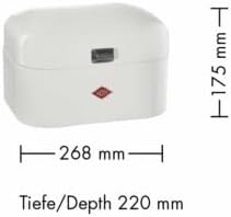 Wesco Single Grandy Brotkasten in der Farbe sand matt, pulverbeschichtetes Stahlblech, Lüftungslöche