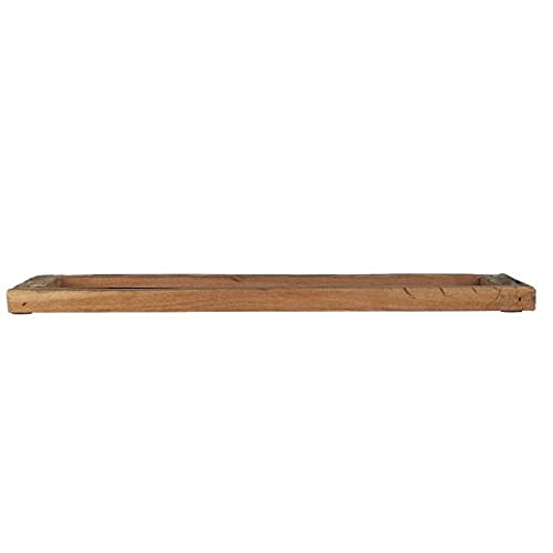 Ib Laursen Rechteckiges Tablett aus recyceltem Holz mit kleinem Rand