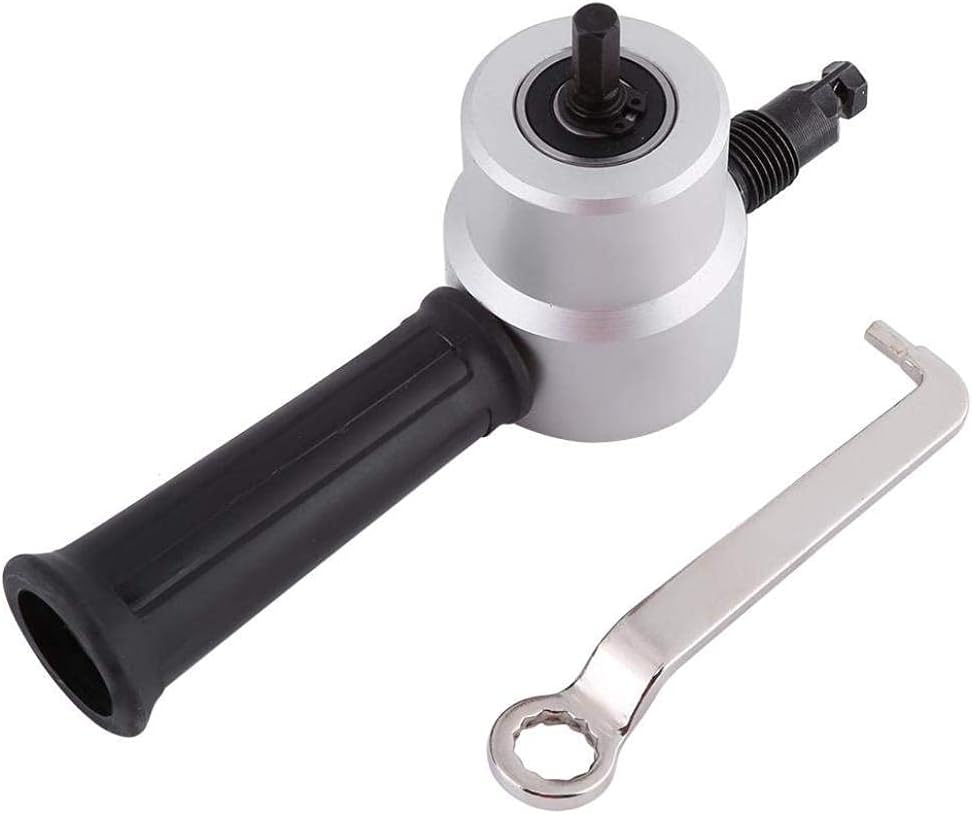 Power -Bohrer Nibbler Doppelkopf Metallblech Nibbler Bohransatz mit Schraubenschlüssel orange, Kraft