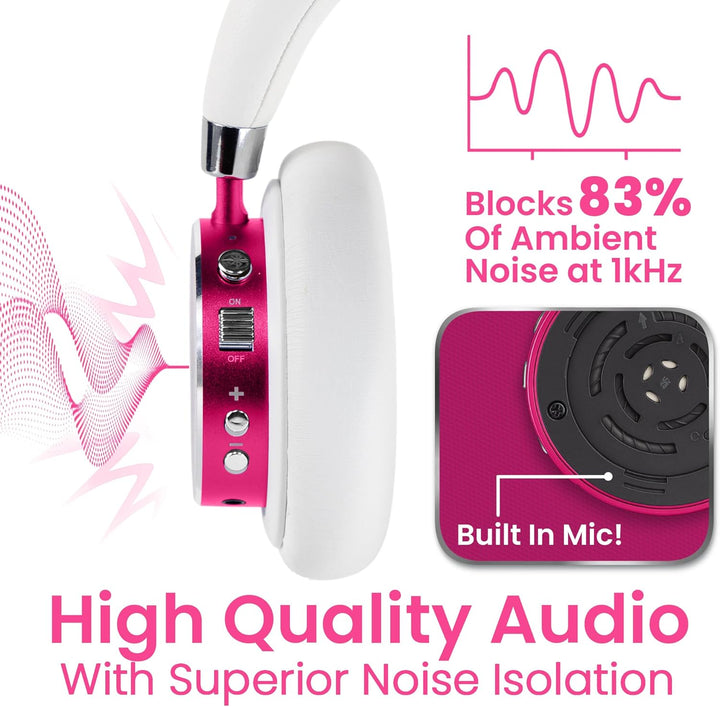 Puro Sound Labs BT2200-Plus Lautstärkebegrenzende Bluetooth-Kopfhörer für Kinder - Sicherere Kopfhör