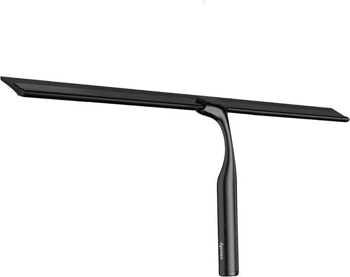Duschabzieher schwarz matt breit XXL 45 cm | NUR Duschabzieher ohne Zubehör | Flitsche Dusche Duschw