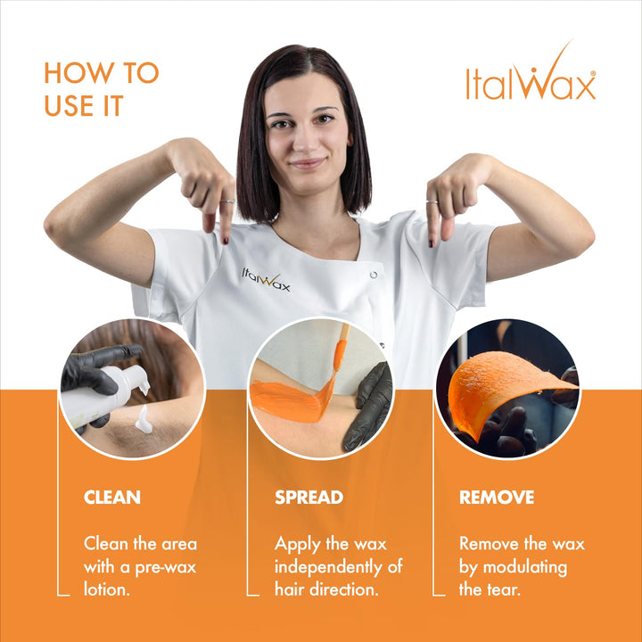 Italwax Top Line Coral - 450g - Waxing Perlen für Haarentfernung – Duftlos - Synthetische Formulieru