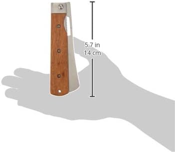 Herbertz Camping-Kochmesser, 12 cm, Stahl, Holz, Faltmesser, Outdoor, Unisex Grau 12 cm, Grau 12 cm