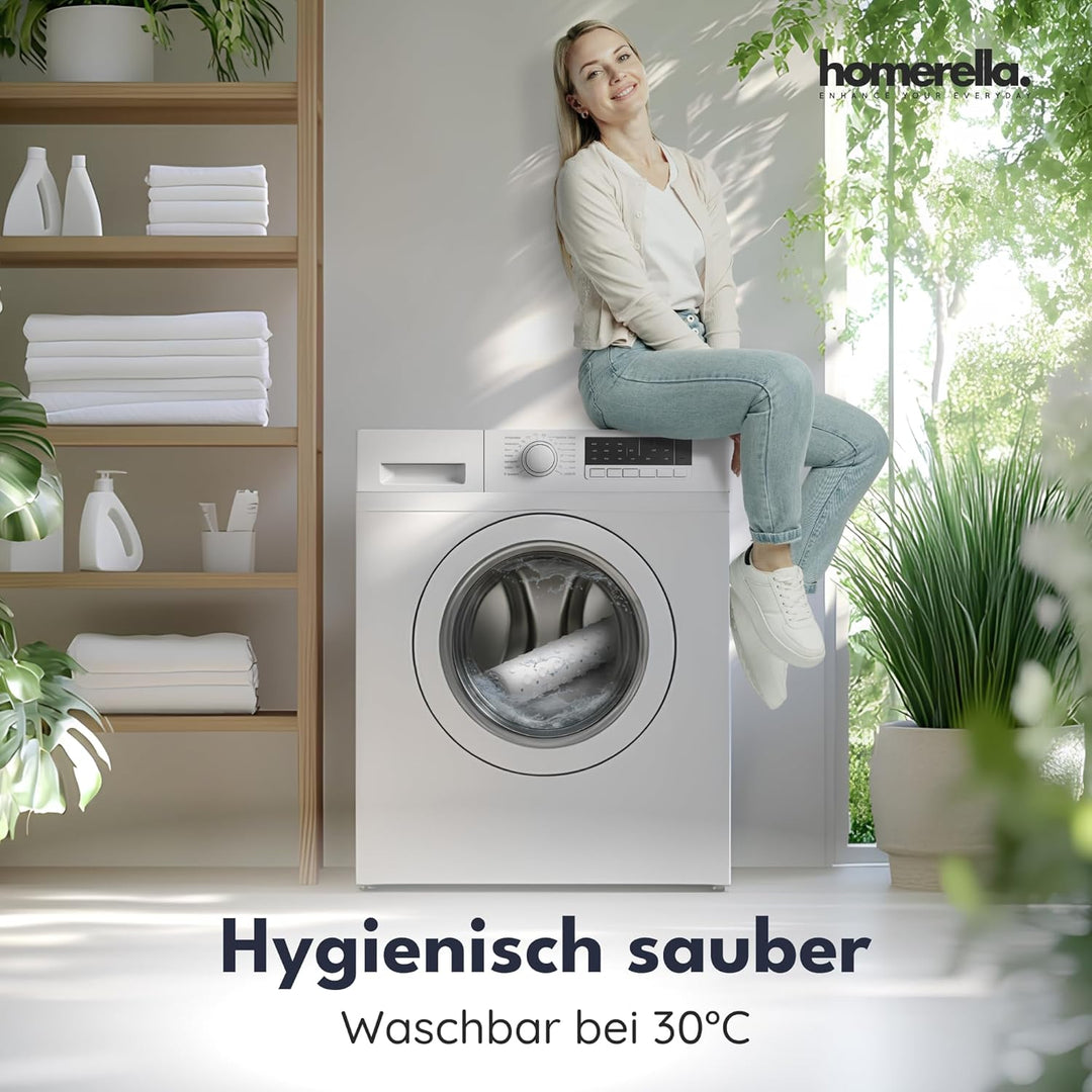 Homerella® Duschmatte rutschfest Kinder - 100% BPA frei Inkl. 2 Haken zum Aufhängen 53x53cm - Antiru