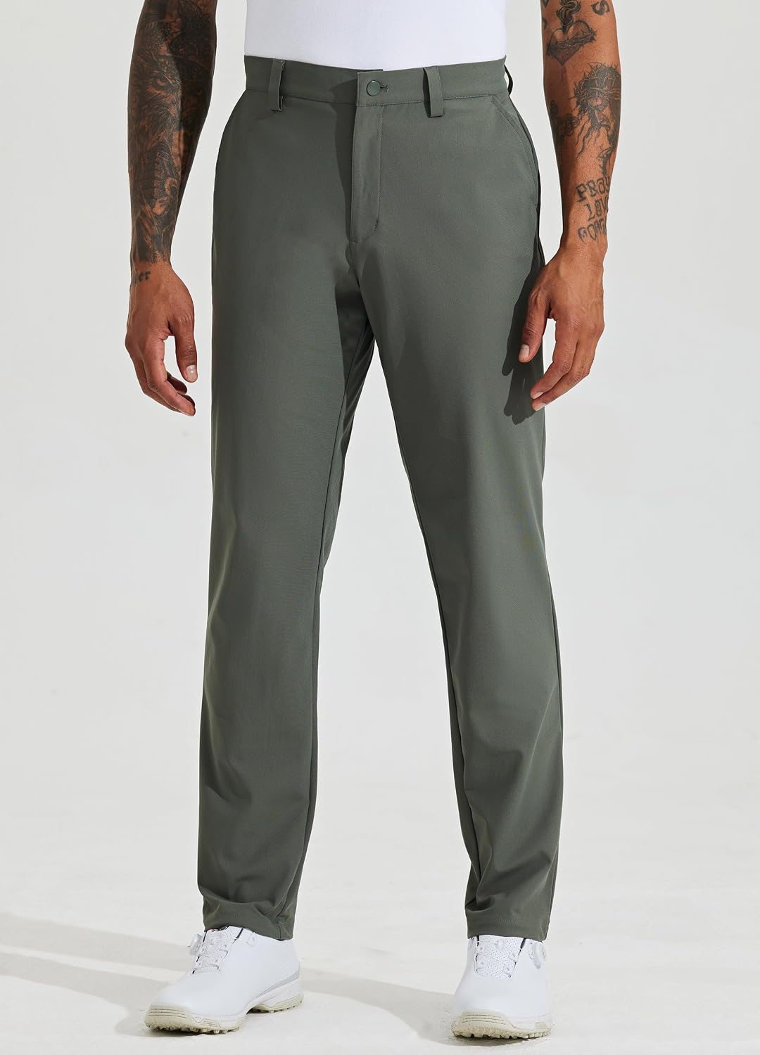 WILLIT Herren Hosen Stretch Stoffhose Lang Anzughose Freizeithose Leicht Einfarbig für Business Allt