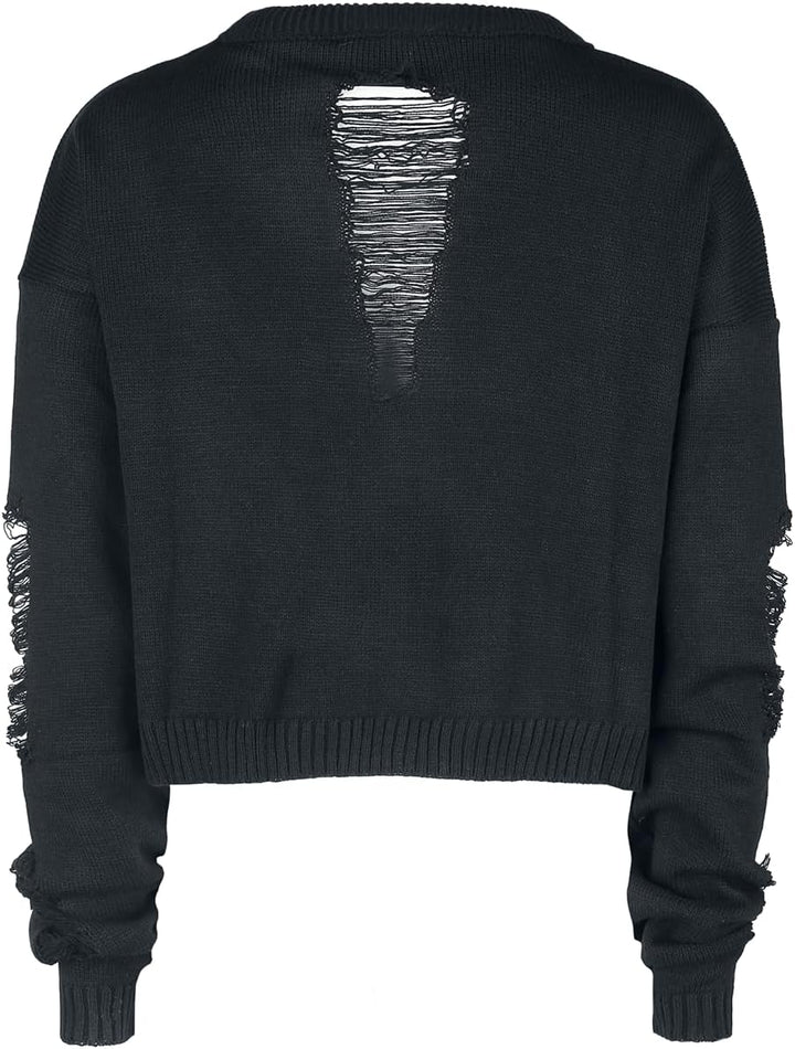 Heartless Akela Top Frauen Strickpullover schwarz Everyday Goth, Nu Goth, Pastel Goth, Rockwear S Sc
