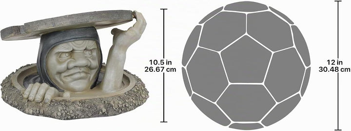 Design Toscano Der Bewohner unterhalb, Gartenskulptur - Gross, Gross
