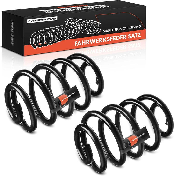 Frankberg 2x Federn Fahrwerksfeder Hinterachse Kompatibel mit Clio II BB CB 1998-2012 Thalia I LB LB