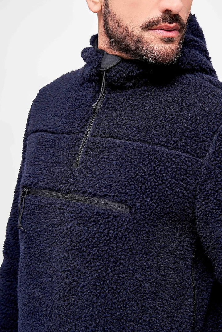 Brandit Teddyfleece Worker Pullover XL Navy, XL Navy
