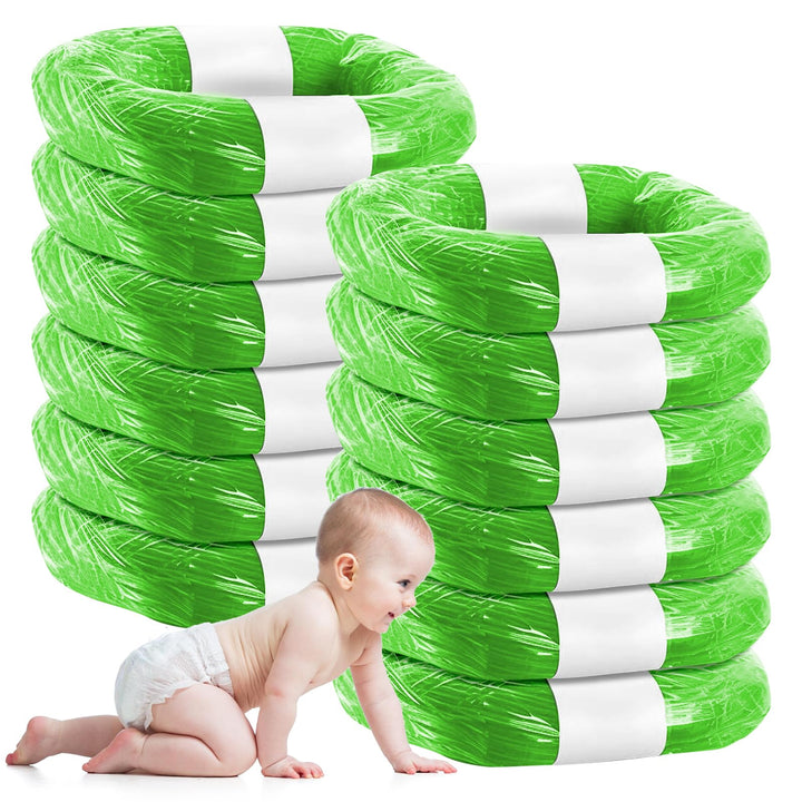Nachfüllfolie Windeleimer: 12 Stück Baby Nachfüllfolie für Windeleimer Nachfüllfolienringe Nachfüllb