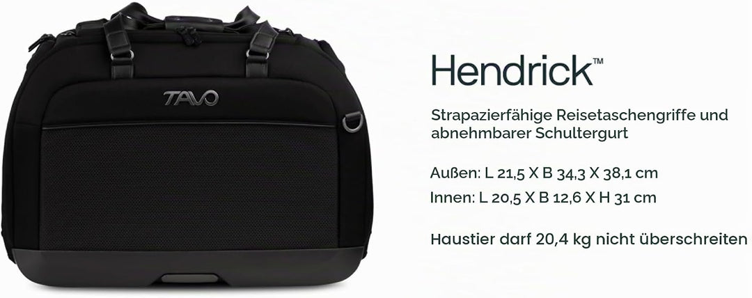 Tavo Hendrick Haustier‑Autositz &amp; Transportbox, ISOFIX, Farbindikatoren, atmungsaktives Mesh, Geeign