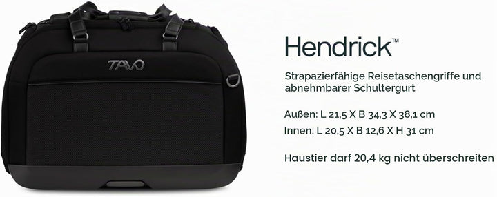 Tavo Hendrick Haustier‑Autositz &amp; Transportbox, ISOFIX, Farbindikatoren, atmungsaktives Mesh, Geeign