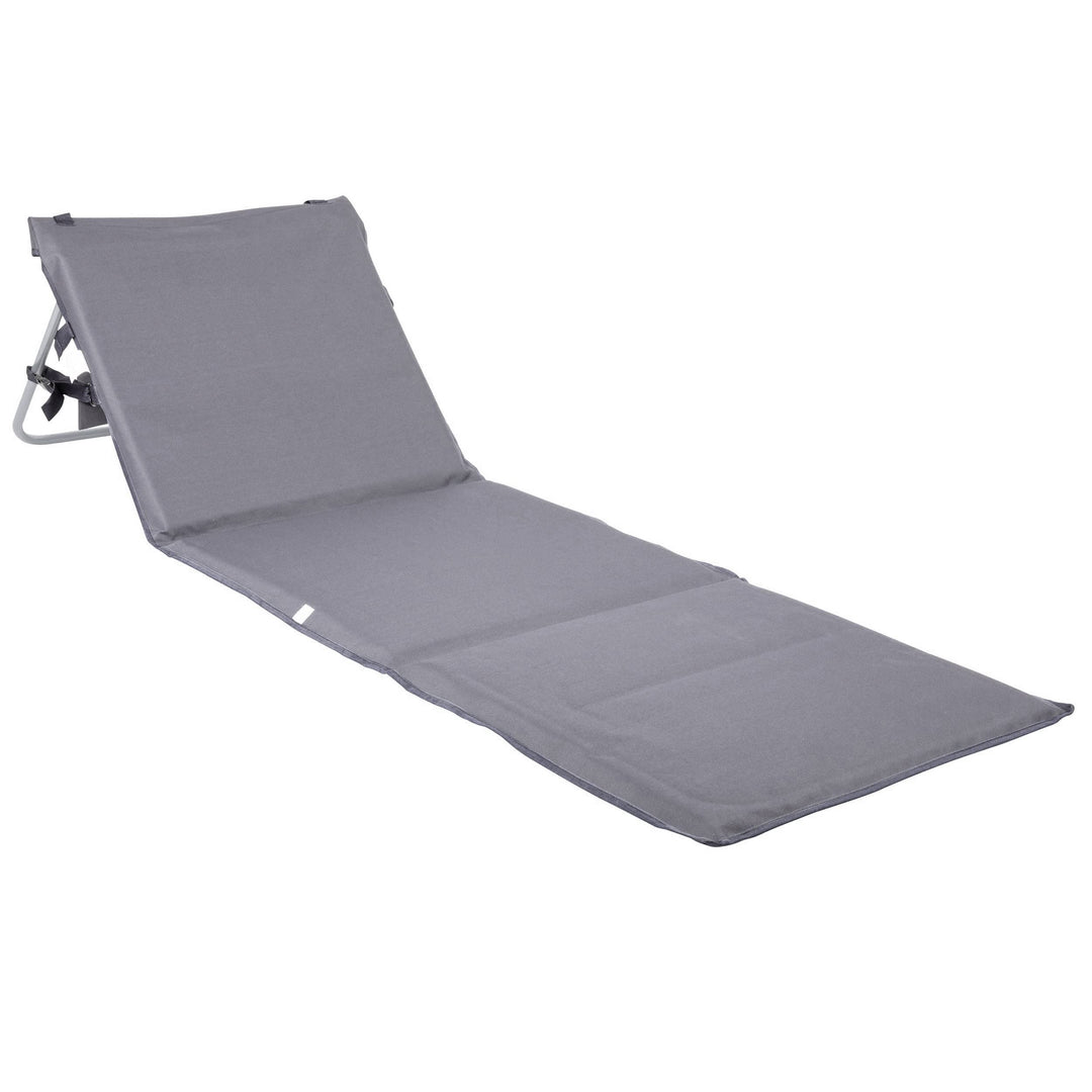 ONVAYA Premium Strandmatte 2cm gepolstert mit Rückenlehne | Strandliege faltbar | Strandmatratze | S