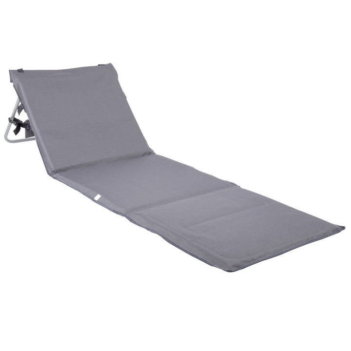 ONVAYA Premium Strandmatte 2cm gepolstert mit Rückenlehne | Strandliege faltbar | Strandmatratze | S