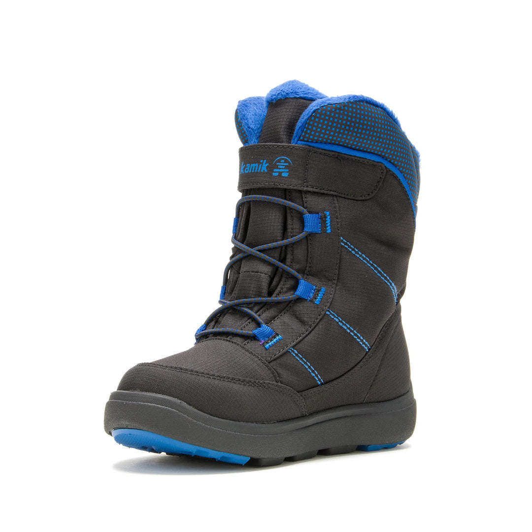Kamik Unisex Kinder Stance2 Schneestiefel, Black Blue Bab