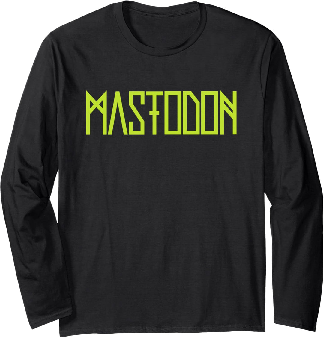 Mastodon – Neon Green Logo Langarmshirt