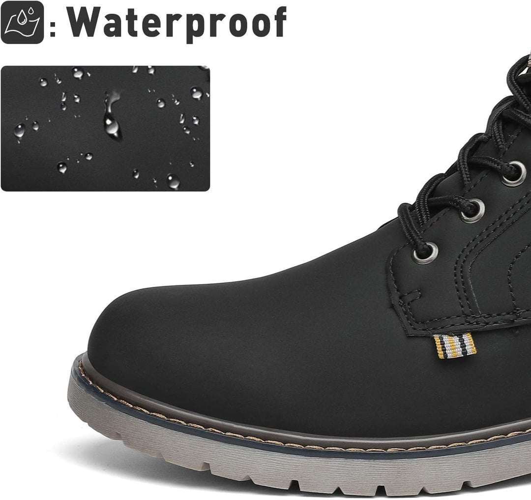 Mishansha Unisex Winterschuhe Winterstiefel mit Warm Gefüttert, Gr. 36-48 40 EU Tinte Schwarz, 40 EU