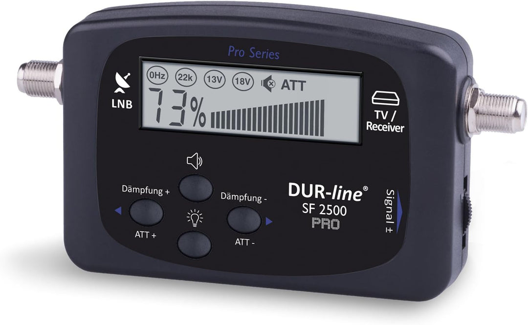 DUR-line NEU SF 2500 Pro - Satfinder - Display & Elektronik verbessert - digitales Satelliten-Messge
