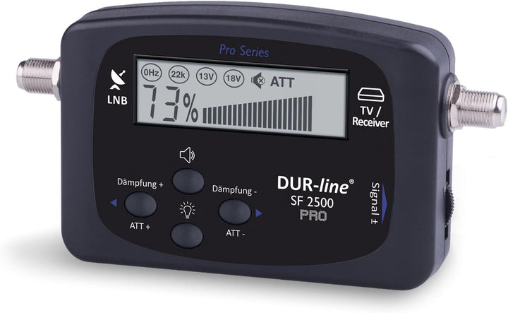 DUR-line NEU SF 2500 Pro - Satfinder - Display & Elektronik verbessert - digitales Satelliten-Messge