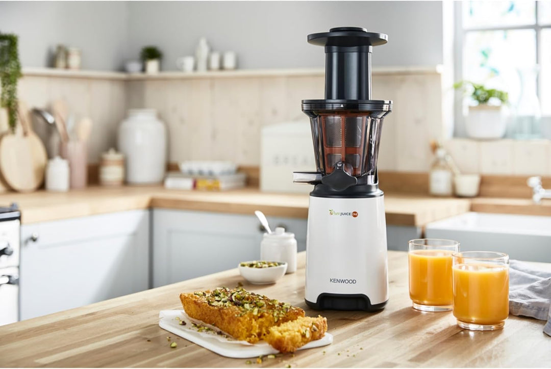 Kenwood JMP400WH Entsafter | 1 L Saftbehälter | 1,3 L Trester-Behälter |