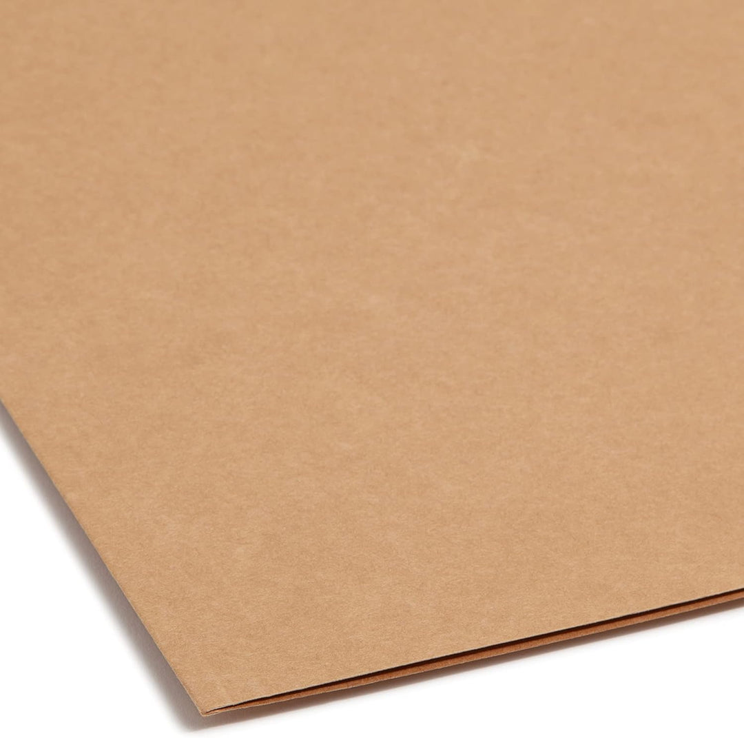 Smead Verschluss-Aktenordner, 1 Verschluss, verstärkter 1/3-Cut-Register, legale Grösse, Kraftpapier
