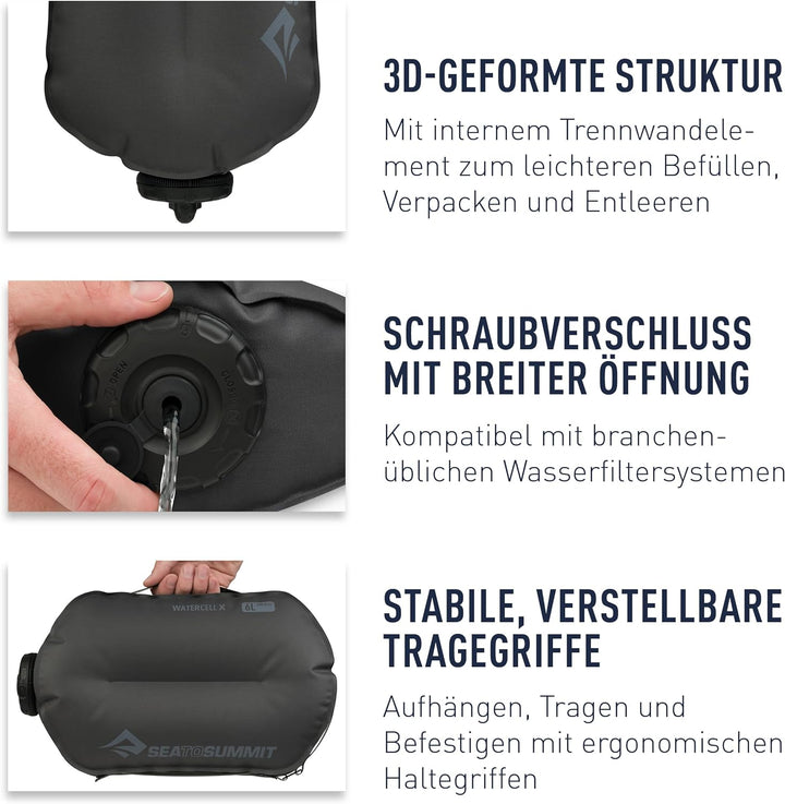 SEATO SUMMIT Depósito agua WATERCELL X 4L Einheitsgrösse Blau (Keine Farbe), Einheitsgrösse Blau (Ke