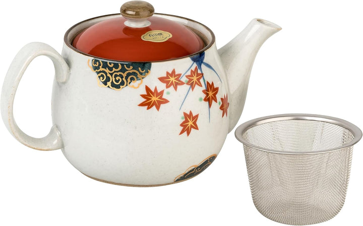 Japanisches Teeservice SHUMAKI Geschenkset hergestellt in Japan Teekanne 450 ml, Teeschalen Ø 9 cm