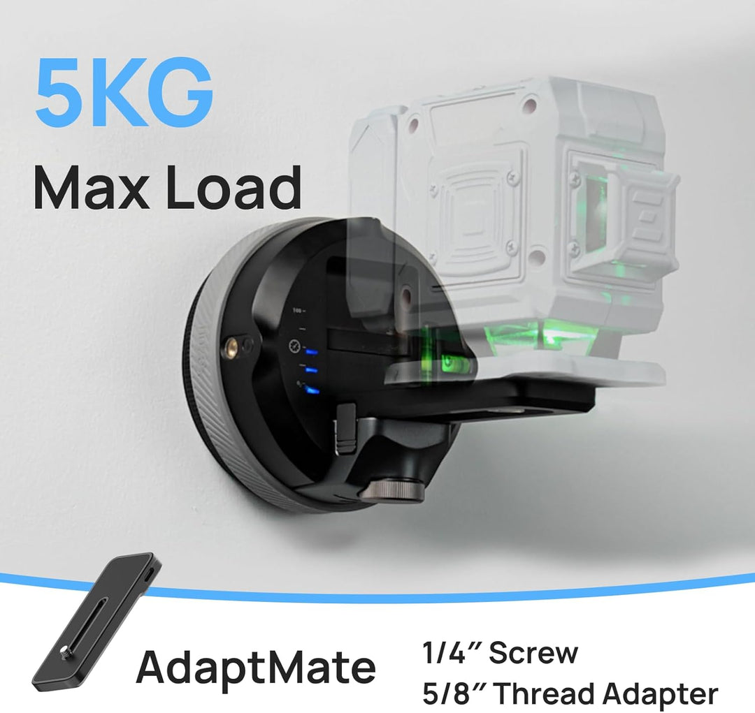 HOZO M-Cube 02 Laser Wasserwaage mit Wandhalterung – Kreuzwasserwaage mit grüner Vertikal- und Horiz