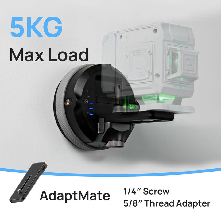 HOZO M-Cube 02 Laser Wasserwaage mit Wandhalterung – Kreuzwasserwaage mit grüner Vertikal- und Horiz