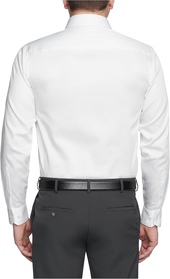 Kenneth Cole Herren Dress Shirt Regular Fit Stretch Collar Non Iron Solid Smokinghemd 15 Neck / 32-3