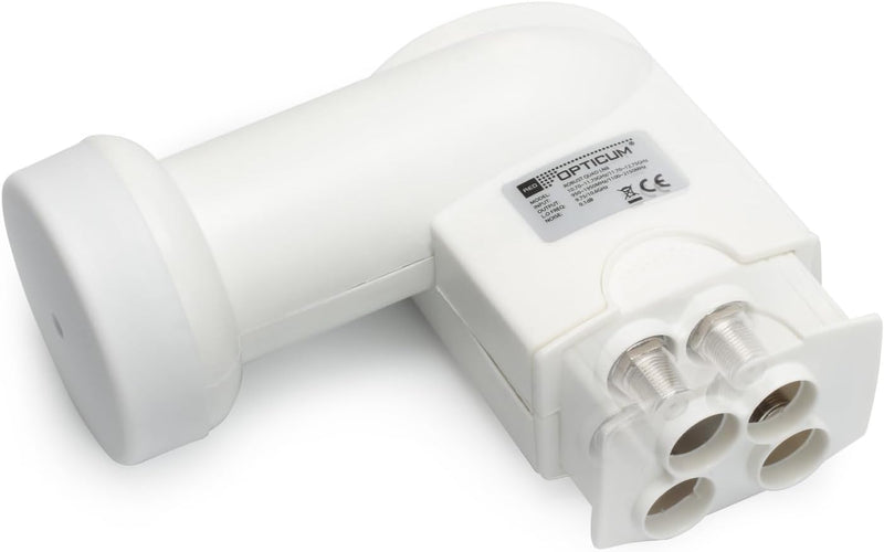 RED OPTICUM Robust Quad LNB Hitze- & kältebeständiger Digital-LNB 4-Fach mit nur 0.1dB Rauschmass un