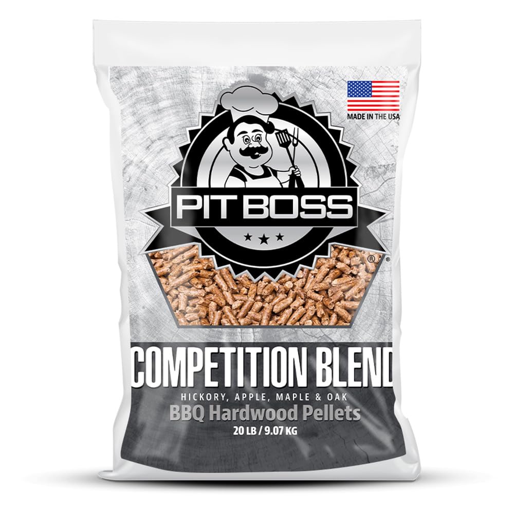 Pit Boss BBQ Hartholzpellets Wettkampfmischung, 9 kg, ohne Zusatzstoffe