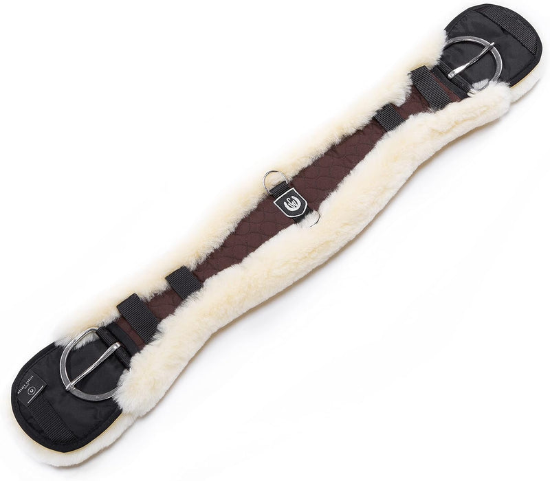 CHRIST Lammfell Western-Sattelgurt KONTURGURT von Werner anatomisch geformter Westerngurt (Kurzgurt)