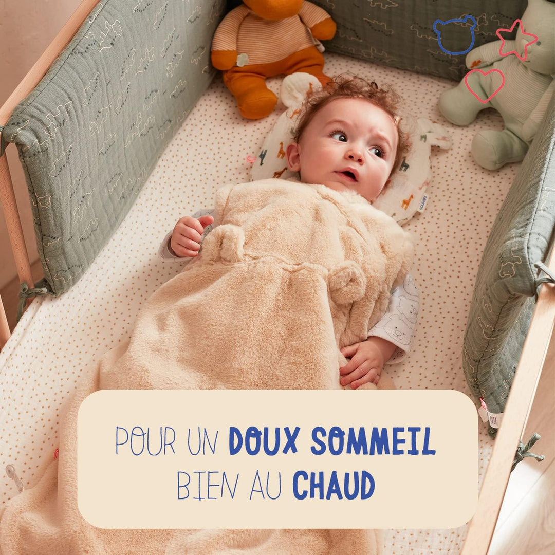 Noukie's - Schlafsack für den Winter, 0-6 Monate (70 cm), Tog 2 bis 3,5 cm, Reissverschluss, Polyest