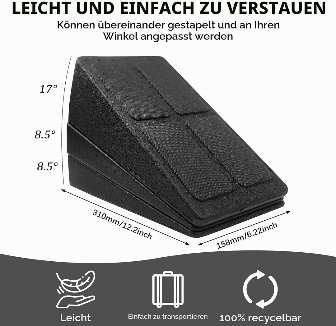 Wadendehner 3er Set Wadentrainer Knieretter Squat Keil Verstellbare Winkel Wadentrainer Keil Waden-S
