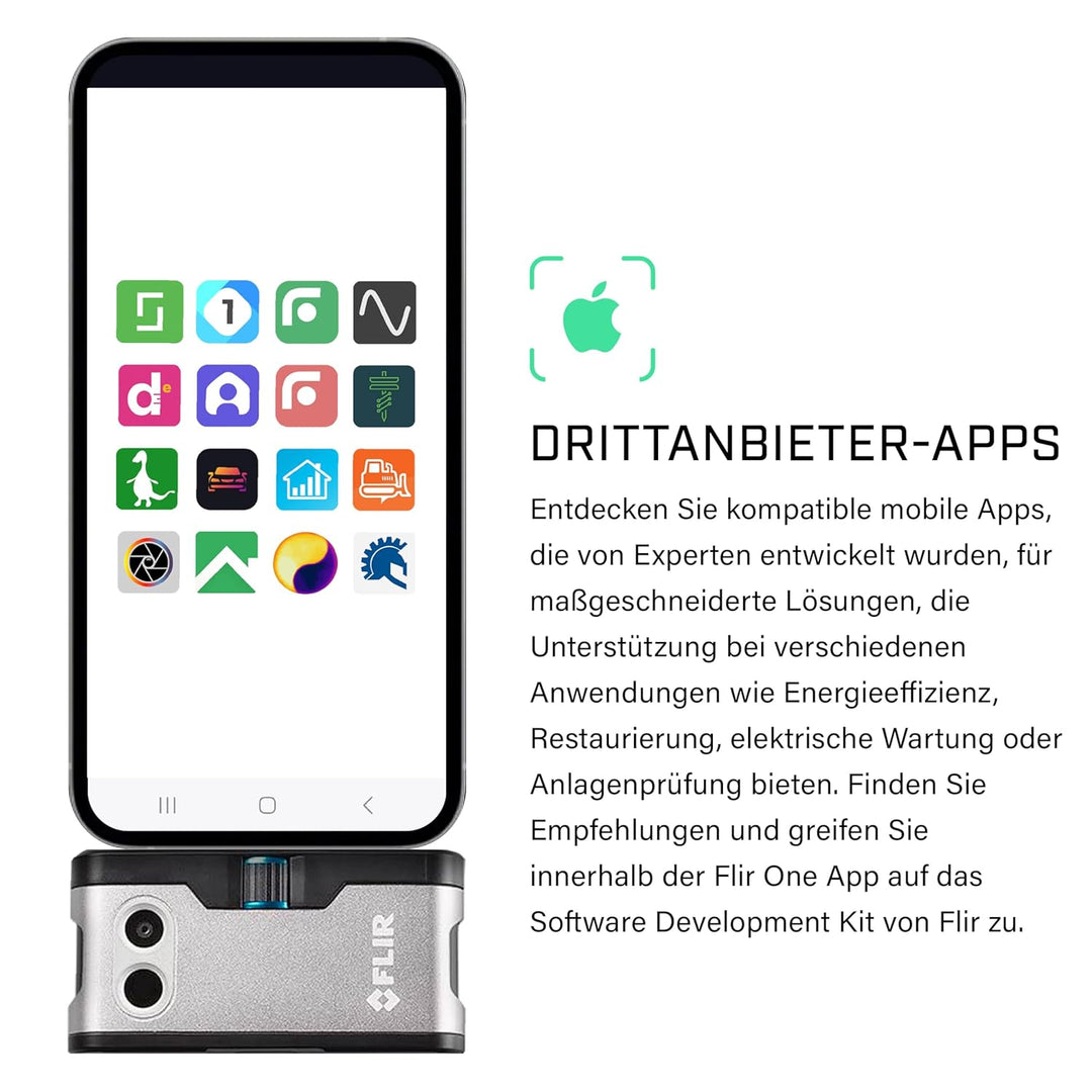 FLIR One Wärmebildkamera für iOS-Geräte Version 3, Silver iOS Heimanwender -