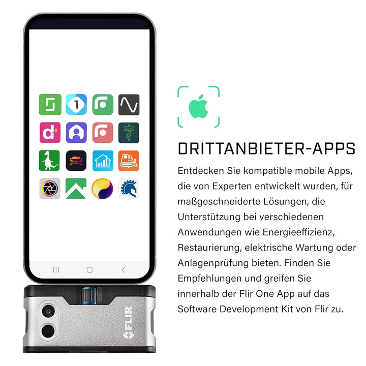 FLIR One Wärmebildkamera für iOS-Geräte Version 3, Silver iOS Heimanwender -