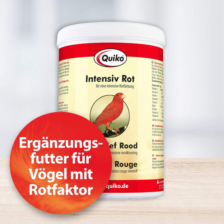 Quiko Intensiv Rot 500g - Ergänzungsfutter für Ziervögel mit Rotfaktor 500 g, 500 g
