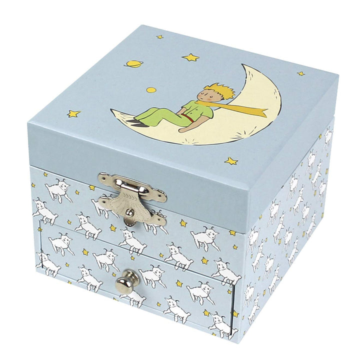 Trousselier 6260086 Musikspieldose für Kinder, Der kleine Prinz, nachtleuchtend, Schmuckschatulle mi