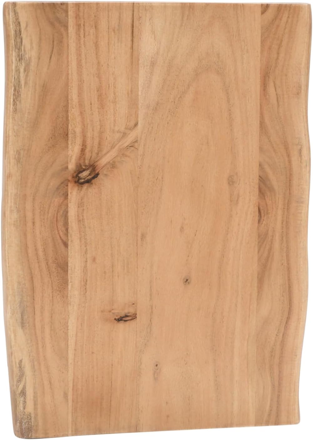 SAM Wandregal Amanda, Akazienholz massiv, eichefarben & lackiert, Holzregal/Steckboard mit Baumkante