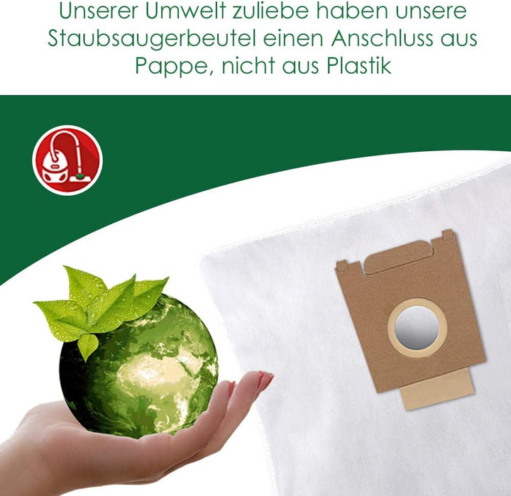 Smartes Sparset - 38 Teile - Passend für Vorwerk Tiger 250, 251 & 252-12 Vlies Staubsaugerbeutel + F