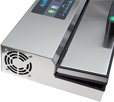 Vakuummaschine P 455 aus Edelstahl - inkl. 100 Vakuumbeutel 30 x 40 cm - 97% Vakuumleistung - vollau